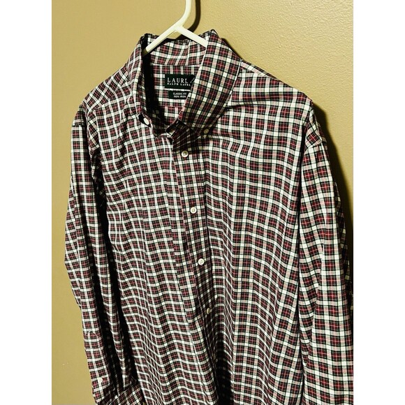 LAUREN RALPH LAUREN Adult Men's Button Down Dress Shirt XL 17 34/35 CLASSIC FIT - Picture 4 of 9